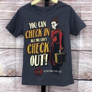 Disney Parks Grey Tower of Terror short sleeve T-shirt Size XS